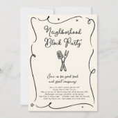 Party Einladung von Nachbarschaftsblöcken (Vorderseite)