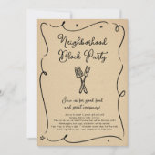 Party Einladung von Nachbarschaftsblöcken (Vorderseite)