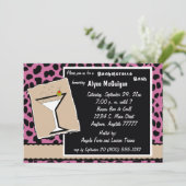 Party Einladung von Rose und Milchschokolade (Stehend Vorderseite)