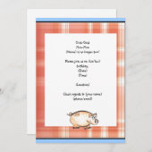 Party Einladung von Schweinefleischbetrieben (Vorne/Hinten)