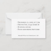 Party Einladung von Unternehmen (Rückseite)