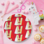 Party Einladung von Wein und Käse Pappteller (Party)