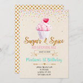 Party Einladung von Zucker und Gewürzen (Vorne/Hinten)