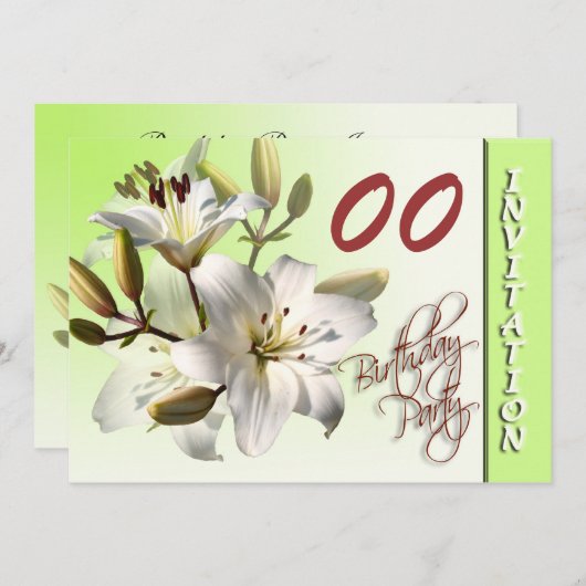 Party Einladung Vorlagen (Vorne/Hinten)