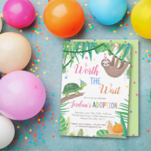 Party Einladung Warte Adoption