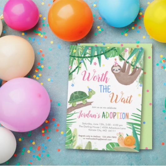 Party Einladung Warte Adoption