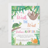 Party Einladung Warte Adoption (Vorderseite)