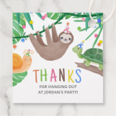 Party Einladung Warte Adoption Geschenkanhänger (Rückseite)