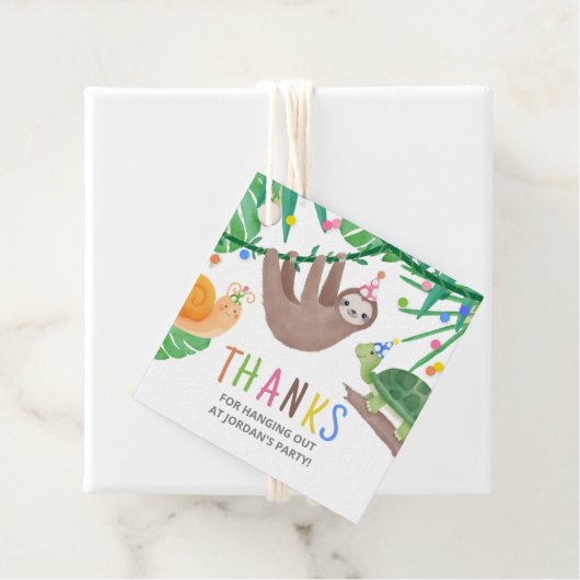 Party Einladung Warte Adoption Geschenkanhänger (Beispiel)