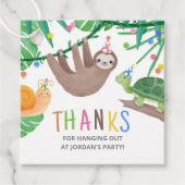 Party Einladung Warte Adoption Geschenkanhänger (Vorderseite)