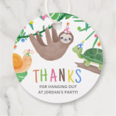 Party Einladung Warte Adoption Geschenkanhänger (Rückseite)