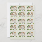 Party Einladung Wasserfarbenhaus (Rückseite)