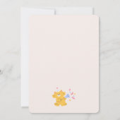 Party Einladung Watercolor Birthday Girl (Rückseite)