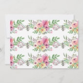 Party Einladung Watercolor Flora Bridal (Rückseite)