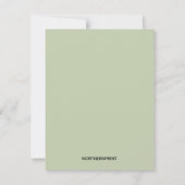 Party Einladung Watercolor Garden (Rückseite)