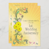 Party Einladung Wedding Anniversay (Vorne/Hinten)