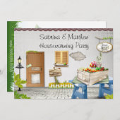 Party Einladung Whimiscal Garden Housewarming (Vorne/Hinten)