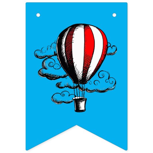 Party Einladung Wimpelkette (Erste Fahne)