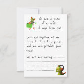 Party Einladung: "Wir brauchen mehr Schläger von d Save The Date (Vorderseite)