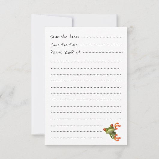 Party Einladung: "Wir brauchen mehr Schläger von d Save The Date (Rückseite)