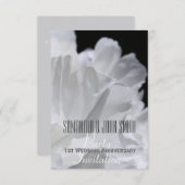 Party Einladung zum 1. Hochzeitstag (Vorne/Hinten)