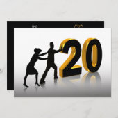 Party Einladung zum 20. Jahrestag (Vorne/Hinten)