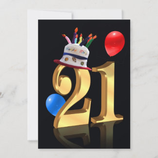 Party Einladung zum 21.