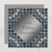 Party Einladung zum 25. Hochzeitstag (Vorne/Hinten)