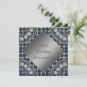 Party Einladung zum 25. Hochzeitstag (Stehend Vorderseite)