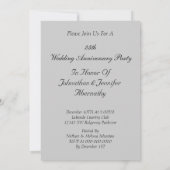 Party Einladung zum 25. Hochzeitstag (Rückseite)