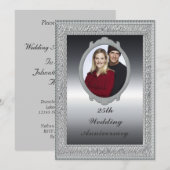 Party Einladung zum 25. Hochzeitstag (Vorne/Hinten)