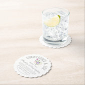 Party Einladung zum 25. Hochzeitstag Untersetzer (Vor Ort)