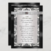 Party Einladung zum 25. Jubiläum (Vorne/Hinten)