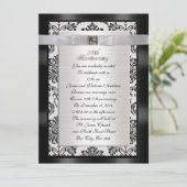 Party Einladung zum 25. Jubiläum (Stehend Vorderseite)