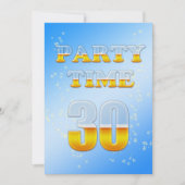Party Einladung zum 30. (Vorderseite)