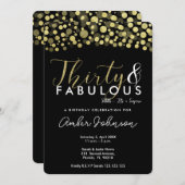 Party Einladung zum 30. (Vorne/Hinten)