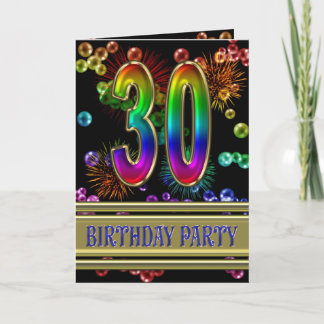 Party Einladung zum 30. Geburtstag