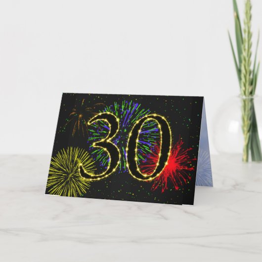 Party Einladung zum 30. Geburtstag (Vorderseite)