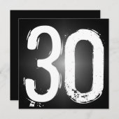 Party Einladung zum 30. Geburtstag (Vorne/Hinten)