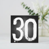 Party Einladung zum 30. Geburtstag (Stehend Vorderseite)