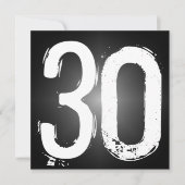 Party Einladung zum 30. Geburtstag (Vorderseite)