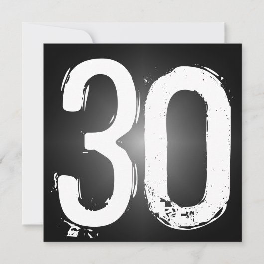 Party Einladung zum 30. Geburtstag (Vorderseite)