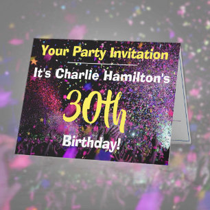 Party Einladung zum 30. Geburtstag