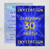 Party Einladung zum 30. Geburtstag (Vorne/Hinten)