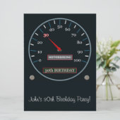 Party Einladung zum 30. Geburtstag (Stehend Vorderseite)