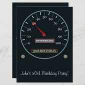 Party Einladung zum 30. Geburtstag (Vorne/Hinten)