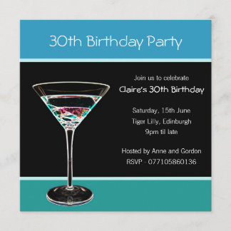 Party Einladung zum 30. Geburtstag
