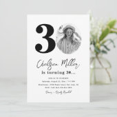 Party Einladung zum 30. Geburtstag | 30. Geburtsta (Stehend Vorderseite)