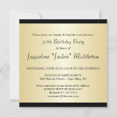 Party Einladung zum 30. Geburtstag - Foto fakultat (Rückseite)