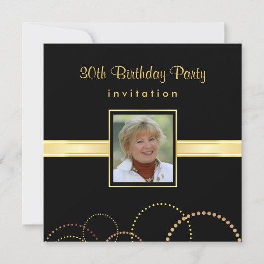 Party Einladung zum 30. Geburtstag - Foto fakultat (Vorderseite)